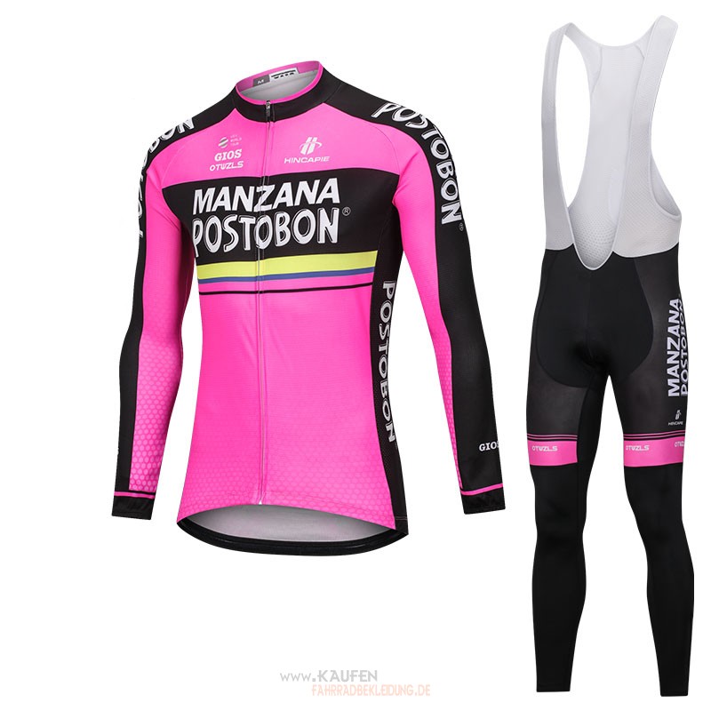 Maglia Manzana Postobon Langarmtrikot 2018 Und Lange Tragerhose 2018 Rosa